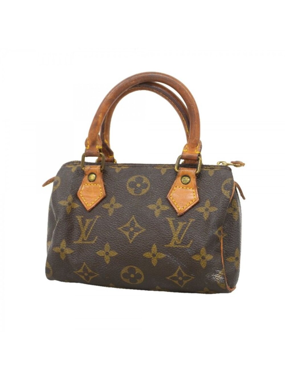 Louis Vuitton Handbag Monogram Mini Speedy Brown
